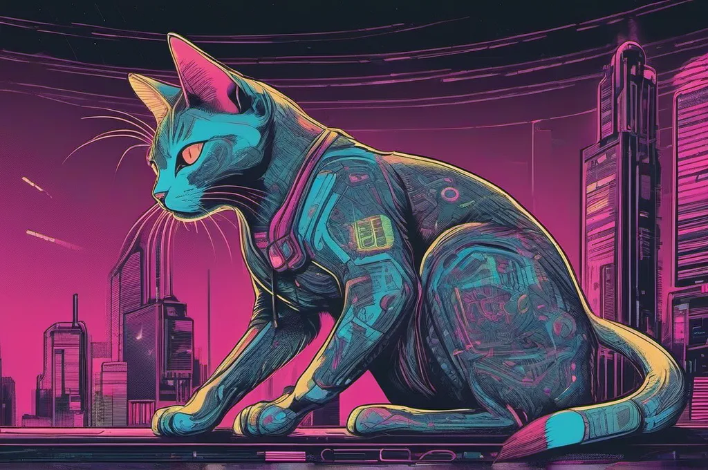 Digital illustration of cyberpunk cats in neon-lit urban scenes, engaged in AI-agent tasks such as coding, debugging, or analyzing data streams. The style features glowing outlines, high contrast, and a vibrant acid-color palette. No brand logos, no invented software screenshots, no legible text.: How to Build a Multi-Provider LLM Client for Agents